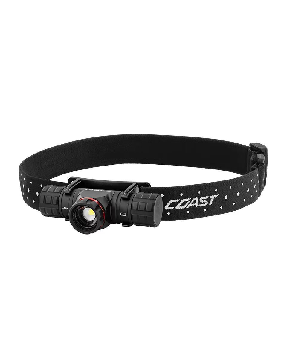 Linterna para Cabeza COAST XPH30R | 1200 Lúmenes, Recargable USB-C y Doble Potencia