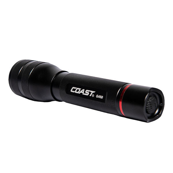Linterna Profesional COAST G450 | 1400 Lúmenes, Haz Puro y Alta Resistencia