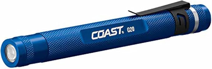 Linterna de Bolígrafo COAST G20 | Haz de Inspección, Aluminio Resistente y Diseño Compacto